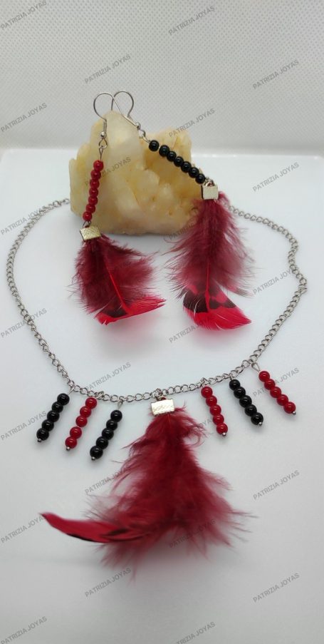 Conjunto con mineral con pluma Conjunto mineral con pluma